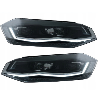 Phare full led fond noir Vw Polo 2017-2021