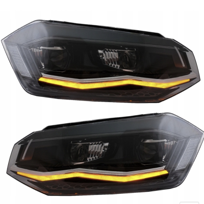 Phare full led fond noir Vw Polo 2017-2021